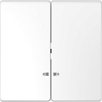 Лицевая панель Schneider Electric Merten D-Life для 2-кл. выключателя с подсветкой белый лотос картинка